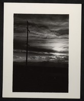 Photograph of sunset in the desert, Southwest United States, circa 1930s-1950s