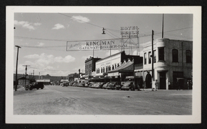 Photograph of Main Street, Kingman, Arizona, circa 1940s