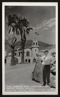 Postcard showing Scotty's Castle and Death Valley Scotty, Death Valley, California, circa mid 1900s
