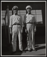 Photograph of Shell gas station attendants, Boulder City, Nevada, 1942