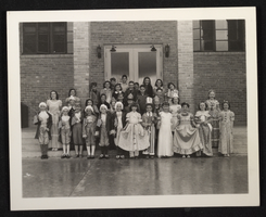 Photograph of costumed children for the 4th of July, circa 1930s-1950s