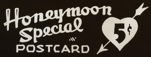 Postcard of honeymoon special advertisement, circa mid 1900s