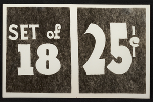 Postcard of an advertisement for postcards, circa mid 1900s