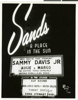 Photograph of the Sands Hotel marquee, Las Vegas, circa 1950s-1960s
