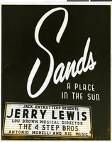 Photograph of the Sands Hotel marquee, Las Vegas, circa 1950s-1960s