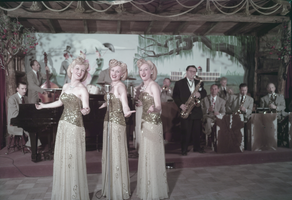 Film transparency of the Boyd Sisters, Las Vegas, circa 1940s
