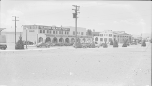 Film transparency of a general view of Boulder City, Nevada, circa 1932-1940s