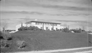 Film transparency of a general view of Boulder City, Nevada, circa 1932-1940s