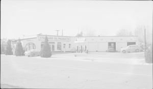 Film transparency of a general view of Boulder City, Nevada, circa 1930s-1940s