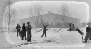 Film transparency of a general view of Boulder City, Nevada, circa 1932-1940s