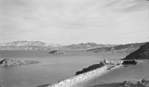 Film transparency showing Lake Mead, circa 1935-1945