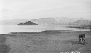 Film transparency showing Lake Mead, circa 1935-1945