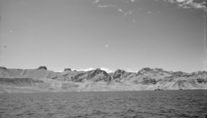 Film transparency showing Lake Mead, circa 1935-1945