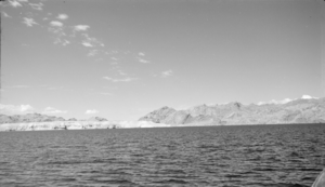 Film transparency showing Lake Mead, circa 1935-1945