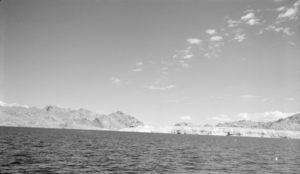 Film transparency showing Lake Mead, circa 1935-1945
