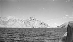 Film transparency showing Lake Mead, circa 1935-1945