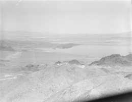 Film transparency showing an aerial view of Lake Mead, circa 1935-1945