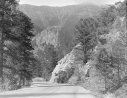 Film transparency showing Mt. Charleston, Nevada, circa 1930s-1940s