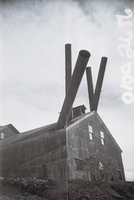Film transparency showing an ore refinery in White Hills, Arizona, circa 1930s-1940s