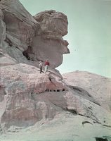 Film transparency of people at the Valley of Fire, Nevada, circa late 1930s-1940s