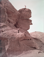 Film transparency of people at the Valley of Fire, Nevada, circa late 1930s-1950s