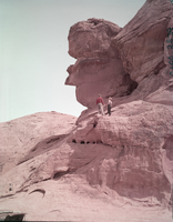Film transparency of people at the Valley of Fire, Nevada, circa late 1930s-1950s