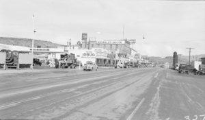 Film transparency of downtown Kingman, Arizona, circa late 1940s
