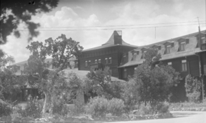 Film transparency of the El Tovar Hotel, Grand Canyon, Arizona, circa 1930s-1950s