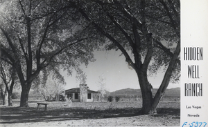 Postcard of Hidden Well Ranch, Las Vegas, circa 1940-1949