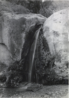Photograph of a waterfall at Grand Canyon, circa late 1930s