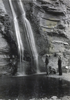 Photograph of a waterfall at Grand Canyon, circa late 1930s