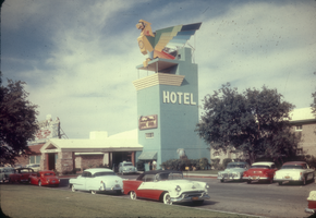 Slide of the Thunderbird Hotel, Las Vegas, circa late 1940s-early 1950s