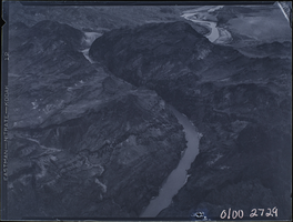 Film transparency of an aerial view of the Colorado River, circa 1930s