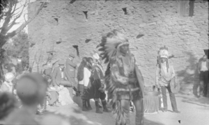 Film transparency of Native Americans, Grand Canyon, circa 1929-1930
