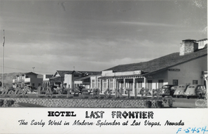 Postcard of the Hotel Last Frontier in Las Vegas, circa 1940s-1950s