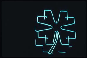 Slide of a neon shamrock sign, Las Vegas, circa 1980s
