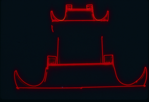 Slide of a neon Pagoda, Las Vegas, circa 1980s