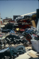 Slide of the Young Electric Sign Company (YESCO) sign graveyard, Las Vegas, 1986