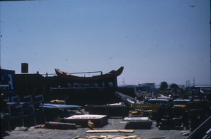 Slide of the Young Electric Sign Company (YESCO) sign graveyard, Las Vegas, 1986