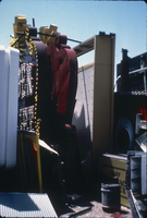 Slide of the Young Electric Sign Company (YESCO) sign graveyard, Las Vegas, 1986