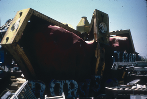 Slide of the YESCO sign graveyard, Las Vegas, 1986