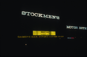 Slide of Stockmen's Hotel, Elko, Nevada, 1986