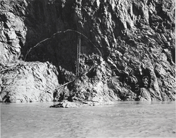 Photograph of construction along the Colorado River near Boulder City, Nevada, April 10, 1931