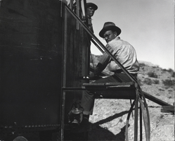 Photograph of construction for Boulder City, Nevada, March 1931