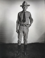 Photograph of a Harry Harrison in uniform, circa 1930s-1940s