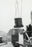 Photograph of construction site, Hoover Dam, circa early 1930s