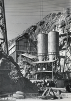 Photograph of a concrete plant, Hoover Dam, circa early 1930s