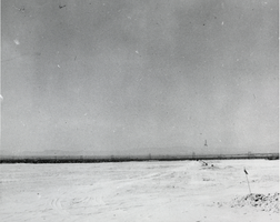Black-and-white photograph of the site of the Las Vegas Army Airfield, Nevada, circa 1941