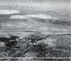 Aerial photograph of Las Vegas, October 15, 1942
