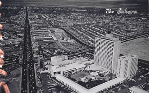 Film transparency of the Sahara Hotel, Las Vegas, circa 1950s-1960s